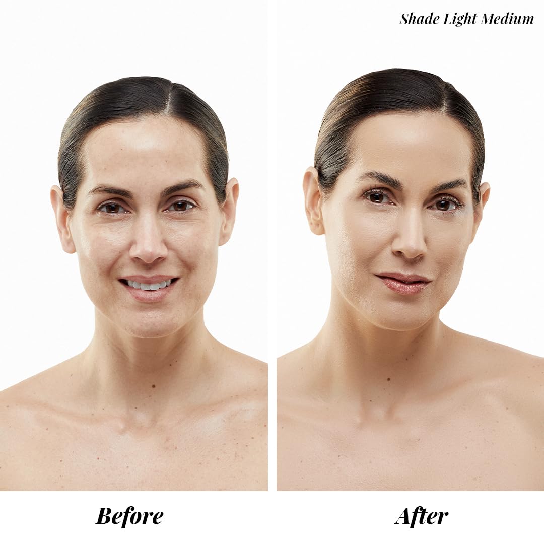 MagicMinerals AirBrush Foundation Set by Jerome Alexander - 3pc Set Includes Primer, Foundation and Kabuki Brush - Spray Makeup with Anti-aging