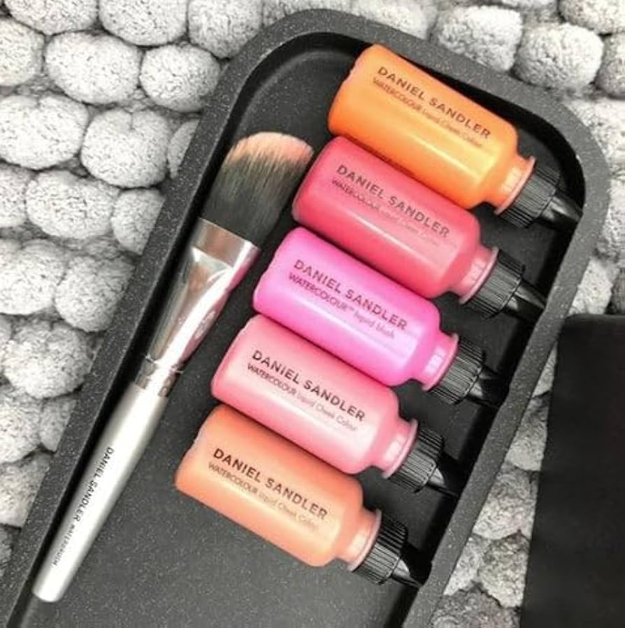 Daniel Sandler Watercolor Liquid Blush - Buildable, Blendable & Long-Lasting Liquid Blush for Cheeks, Lips, & Eyes - Lightweight & Water Resistant