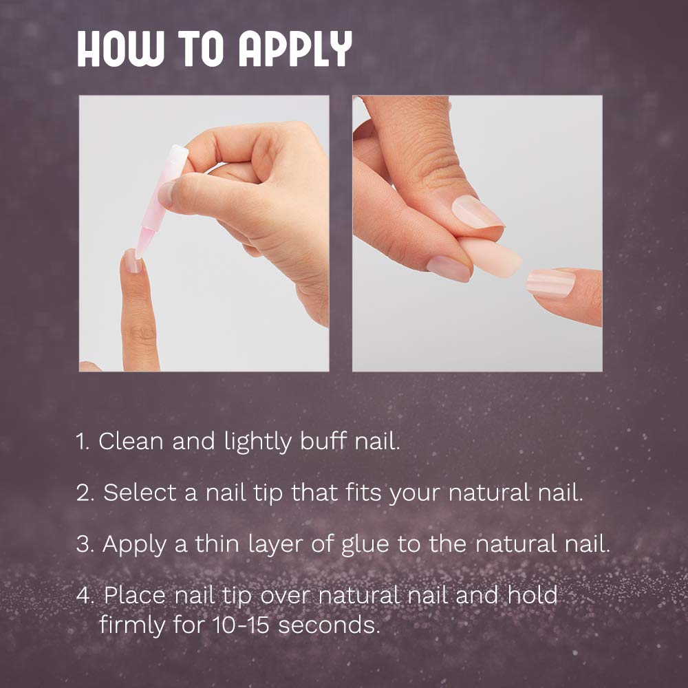 Ardell Nail Addict Premium Artificial Nail Set, Metallic Lilac Pearl Beauty & Personal Care Ardell