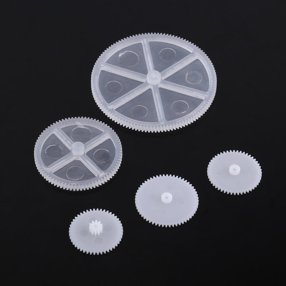 Hilitand Plastic Gears Set, Pulley Belt Kits Gear Set Robot Motor Car Toy for DIY Parts (34kinds)