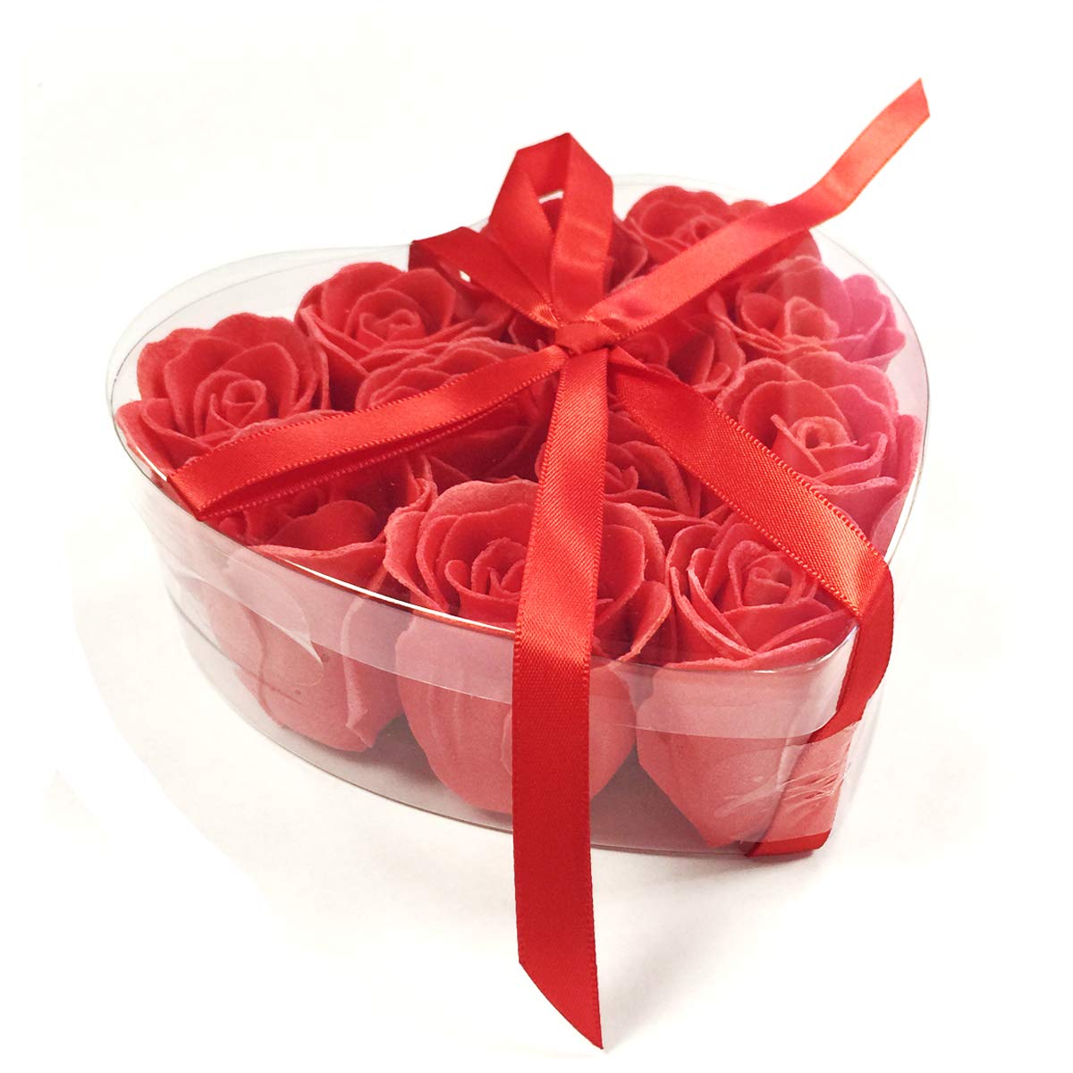 Rose Scented Red Rose Shaped Soaps (Set of 12) Beauty & Personal Care Wrapables