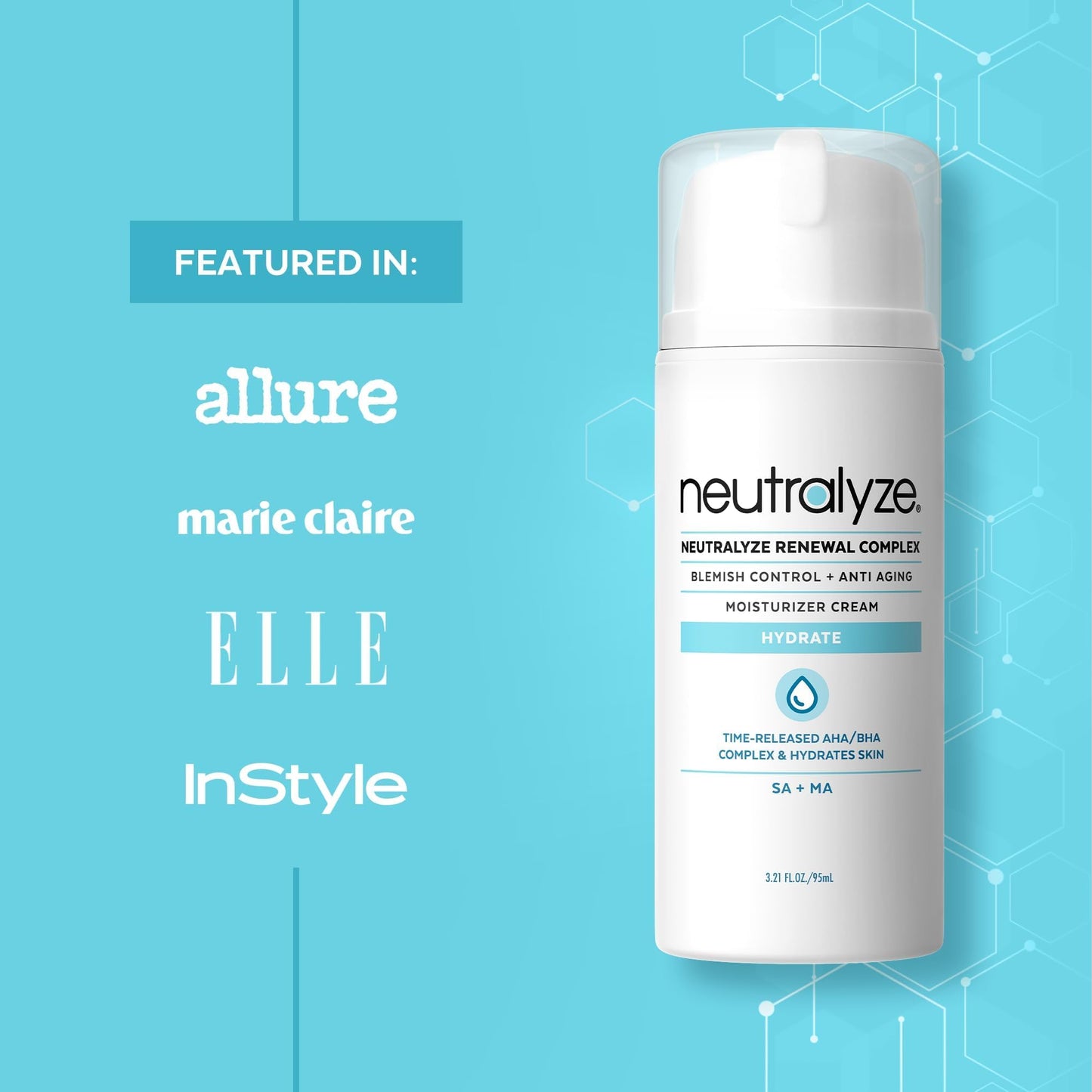 Neutralyze Acne Moisturizer for Face - Time-Release 2% Salicylic + 1% Mandelic Acid - Daily Lotion for Acne-Prone, Hormonal & Sensitive Skin