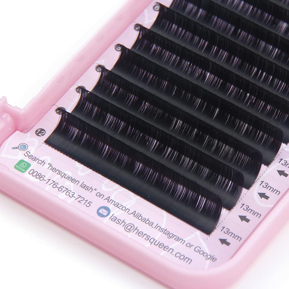 Individual Eyelash .15 C Curl D Curl Professional Salon Tray Silk Lash Russian Volume Lash Extensions Faux Mink False Lash Individual Classic Semi