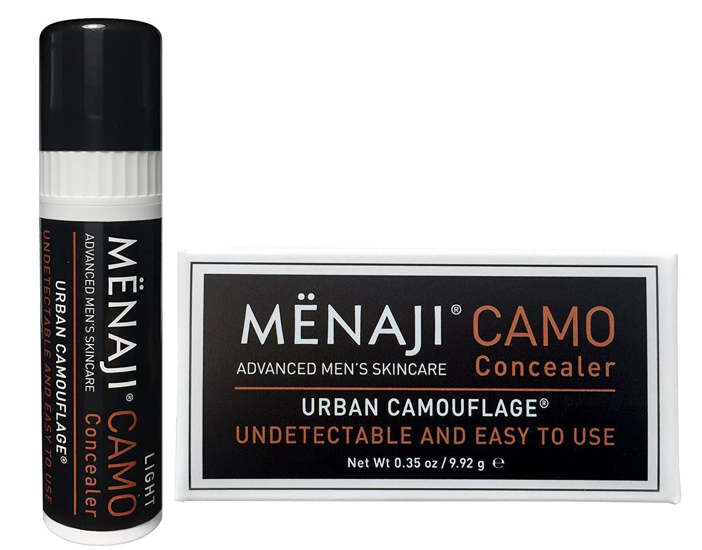 MËNAJI URBAN CAMOUFLAGE® Concealer Stick for Men - Skin Foundation Concealer for Dark Circles, Acne, Under Eye - Corrector - Mens Cosmetics - Light