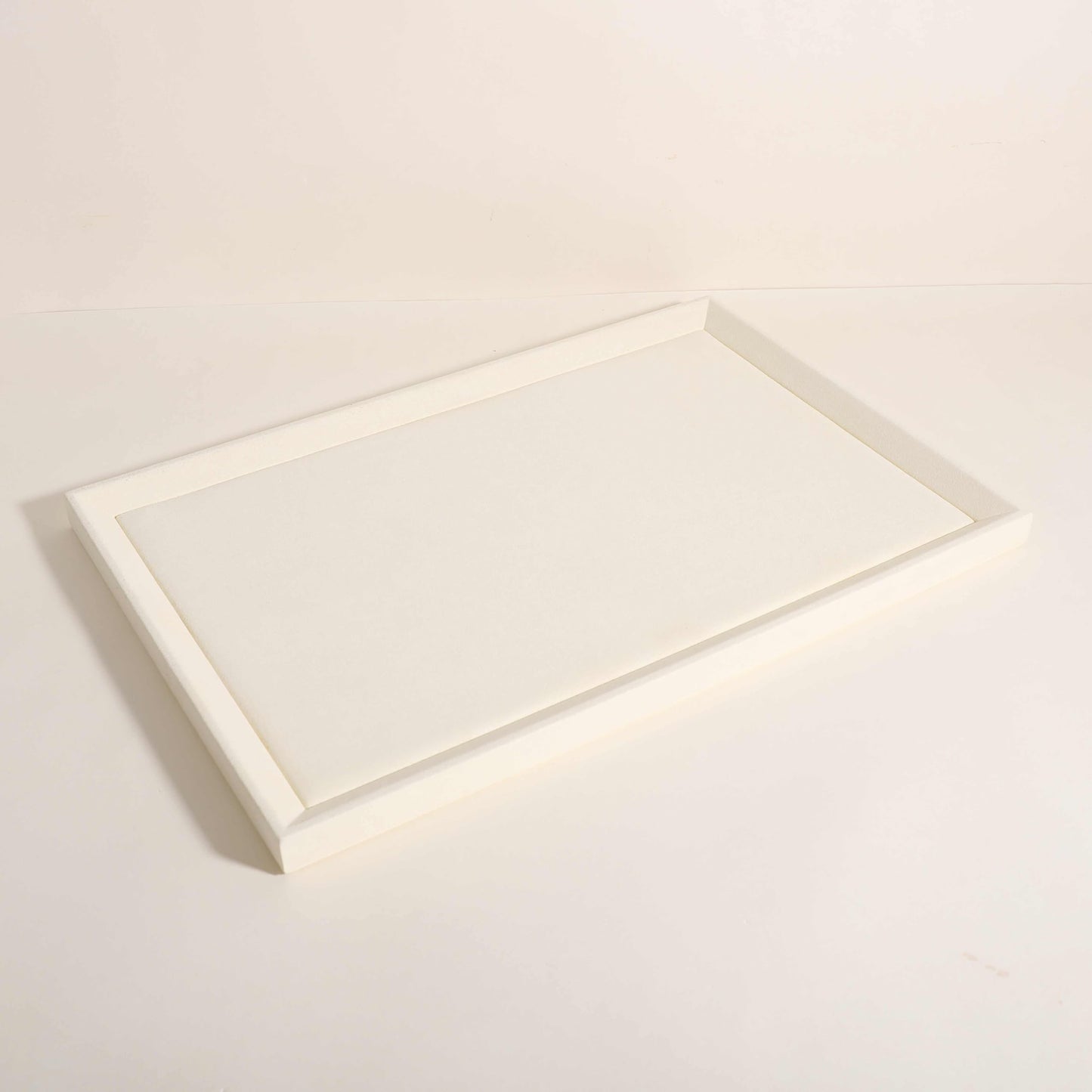 GemeShou Gemehou Square velvet Jewerly display tray, Nightstand Jewelry Organizer plate, Stackable Empty Jewelry showcase tray for Necklace Bracelet…