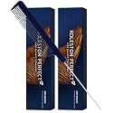 Koleston Perfect ME+ 6/7 Dark Blonde/Brown Permanent Hair Color Creme 2 Ounce (Pack of 2) With Pin Tail Comb - Use with Welloxon Perfect Developer