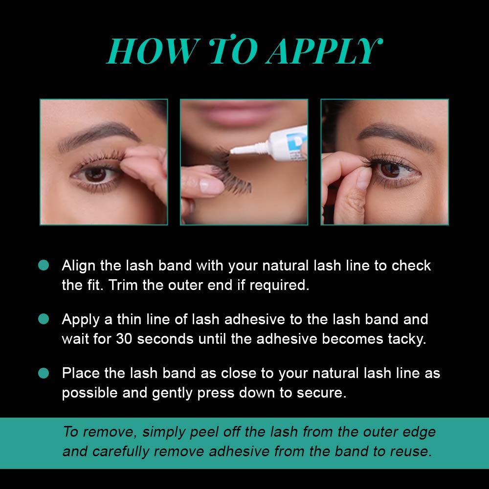 Ardell Natural False Eyelashes Multipack 110 Black - Comfortable Strip Lashes for Everyday Wear, 4 Pairs x 1 Pack