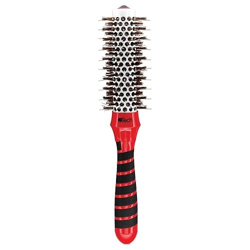 HAIRART ITECH Magnetic Tourmaline 2-1/8” Boar & Nylon Bristle Brush (Model: 76200) (Pack of 1)