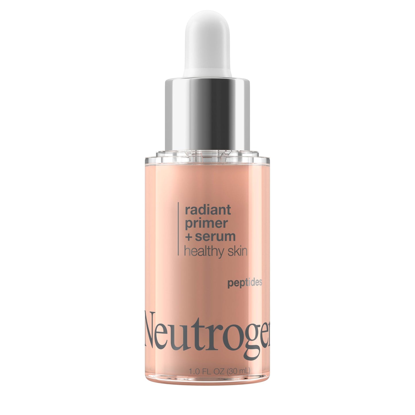 Neutrogena Healthy Skin Radiant Booster Primer & Serum, Skin-Evening Serum-to-Primer with Peptides & Pearl Pigments, Evens the Look of Skin's Tone