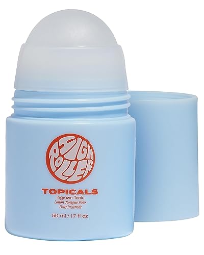 Topicals High Roller Ingrown Hair Serum | Roll-on Tonic to Soothe and Calm Irritated Skin on Face, Armpits and Bikini Areas | Contains Salicylic