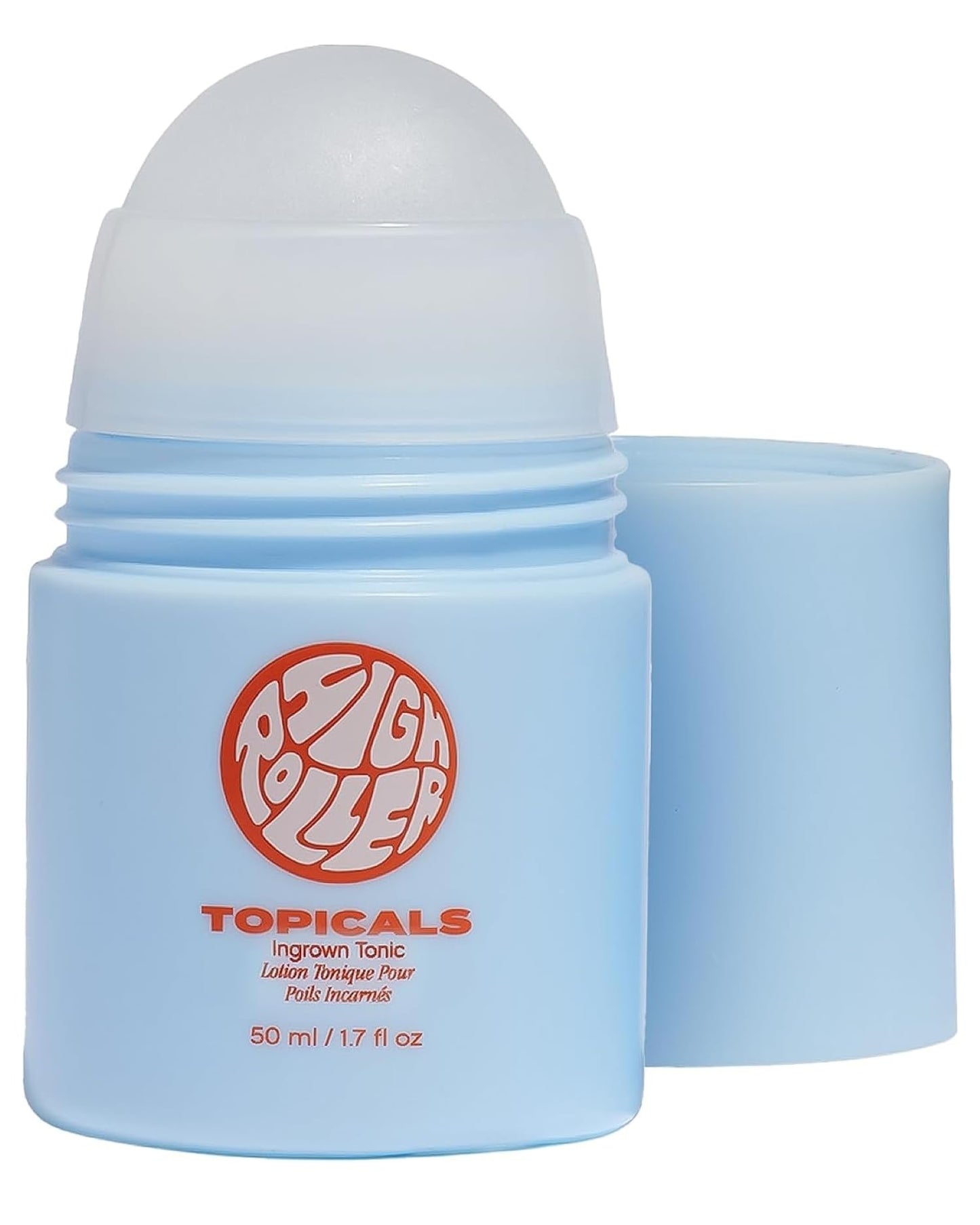 Topicals High Roller Ingrown Hair Serum | Roll-on Tonic to Soothe and Calm Irritated Skin on Face, Armpits and Bikini Areas | Contains Salicylic