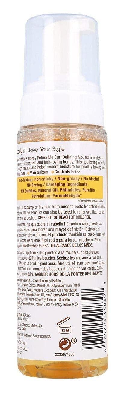 Lotta Body Mousse Curl Define Milk & Honey 7 Ounce Refine Me (Pack of 6)