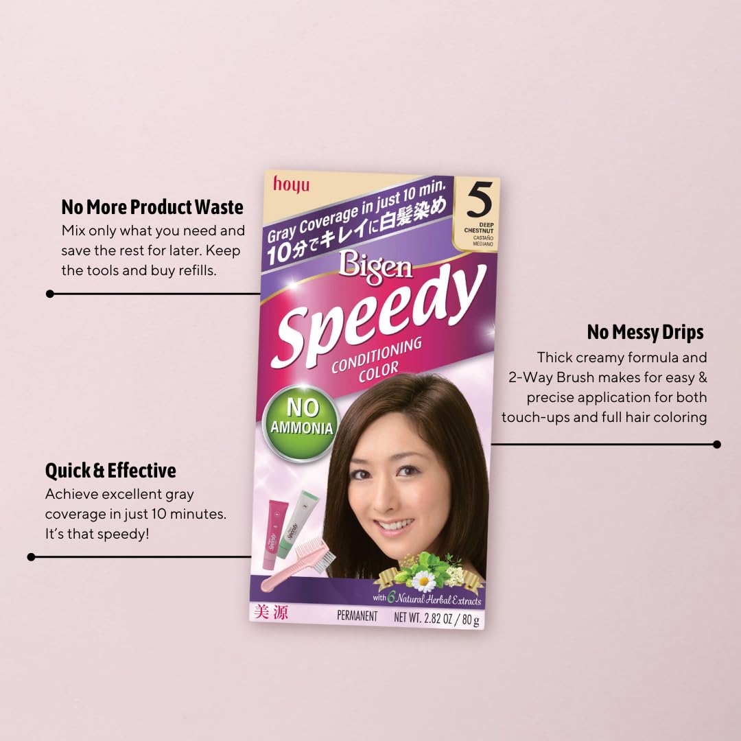 Bigen Speedy Conditioning Color Refill: 2 Light Warm Chestnut - 3 Pack