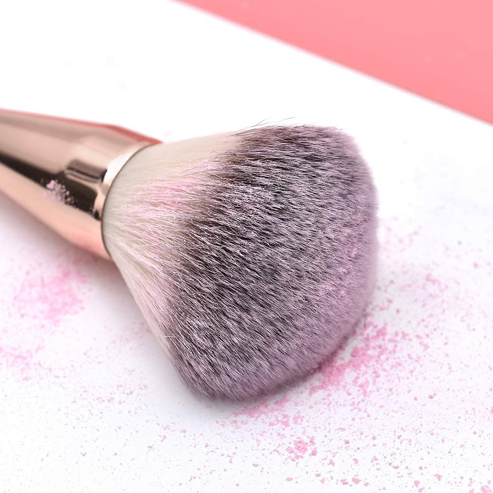 RN BEAUTY Makeup Brushes Large Powder Brush Foundation Blush Brush Bronzer Contour Face Blender Brush Mineral Blending Buffing Powder Cosmetics Kabuki