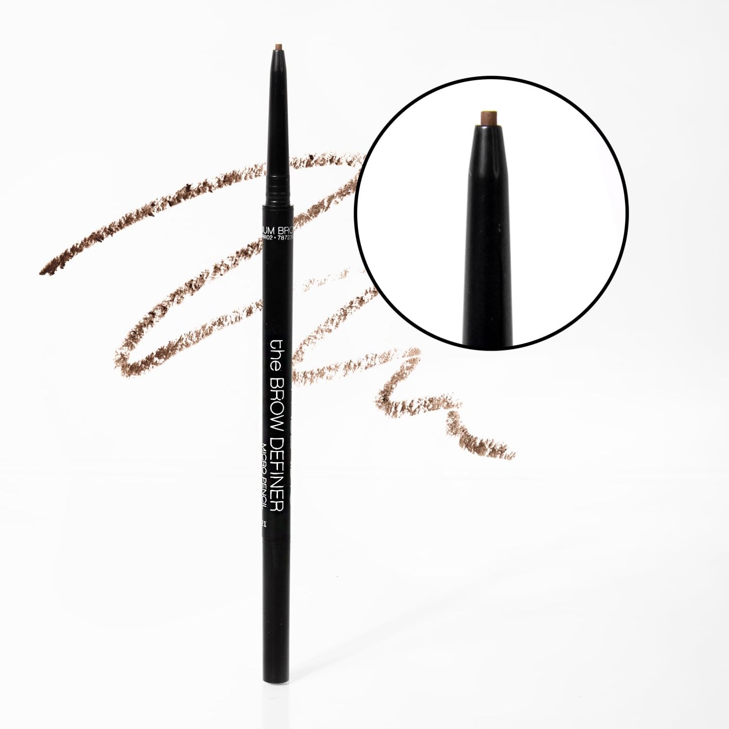 Palladio Beauty Brow Definer Pencil, Ultra Precise Twist-Up Eye Brow Pencil with Long-Staying Power, Spooley Brush Blends Color for Natural Finish, No