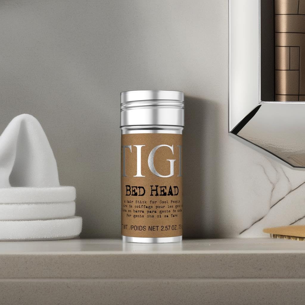 TIGI Bed Head Hair Wax Stick - Strong Hold with Triple Wax Formulation for Slick Back Hair Styling and Smoothing Flyaways, 2.57 oz