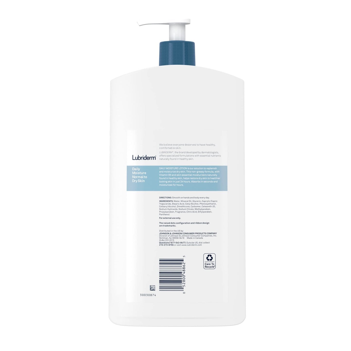 LUBRIDERM Daily Moisture Lotion, 24 ounces (Pack of 2)