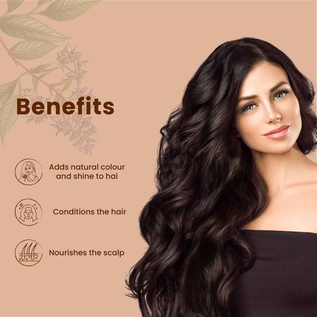 Just Jaivik Henna Powder (Lawsonia Inermis) for Hair - 100% Natural, USDA Certified Organic by OneCert Asia, No Chemicals or Additives, 227 Gms / 0.5