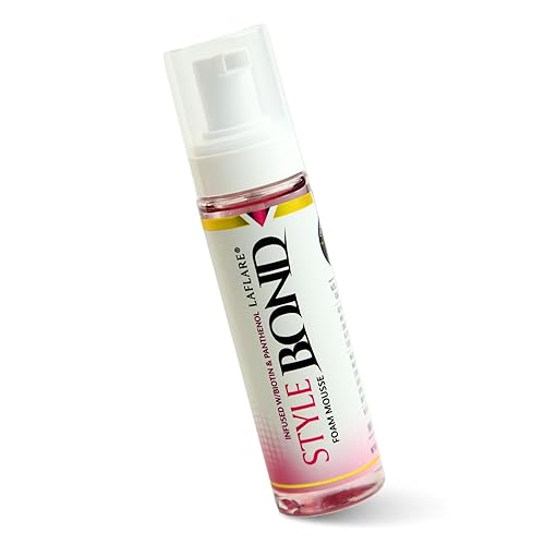 Laflare New Travel Size Mousse Foam - Hair Styling, Shine and Volume Mousse for Braid and Locs (Orchid)