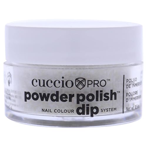 Pro Powder Polish Nail Colour Dip System - Gold Glitter by Cuccio Colour for Women - 0.5 oz Nail Powder Beauty & Personal Care Cuccio
