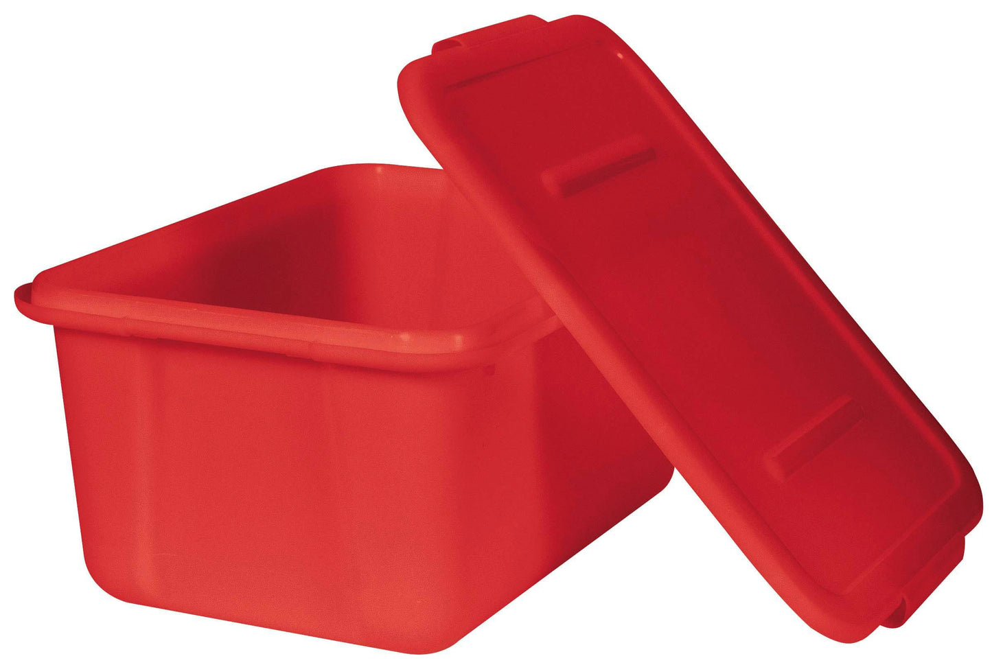School Smart Storage Bin with Non-Snap Lid, 15 Quart, Red