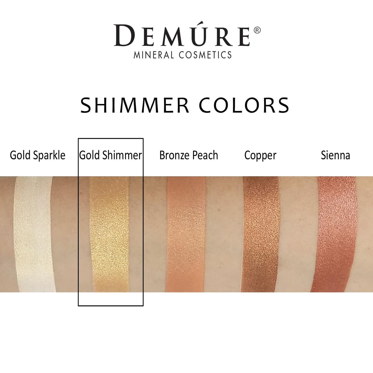 Demure Mineral Make Up (Gold Shimmer) Eye Shadow, Shimmer Eyeshadow, Loose Powder, Glitter Eyeshadow, Eye Makeup, Professional Makeup