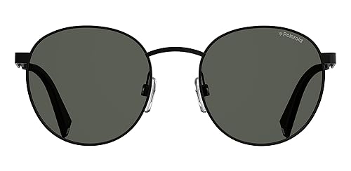 Polaroid Sunglasses PLD2053/S Oval Sunglasses, BLACK, 51 mm