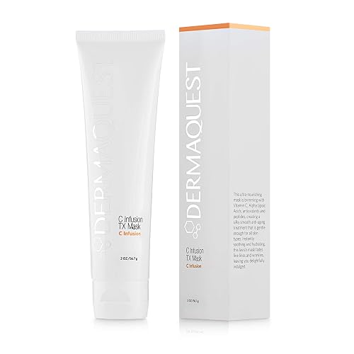 DermaQuest C Infusion TX Anti Aging Vitamin C Face Mask - Brightening & Energizing Pore Minimizing Facial Mask For Women & Men (2oz)