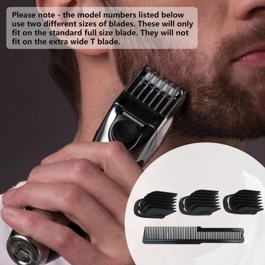 Zafina-UP 3 Piece Set (9mm 12mm 16mm) Haircut Blade Guards Replacement for Philips Norelco Multigroom MG3748 MG3750 MG3757, with Small Beard Comb Beauty and Personal Care Zafina-UP