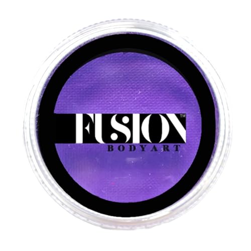 Fusion Body Art Pro Face Paint | Prime Royal Purple (32gm), Professional Quality Water Activated Face and Body Paint Supplies Single Makeup Cake