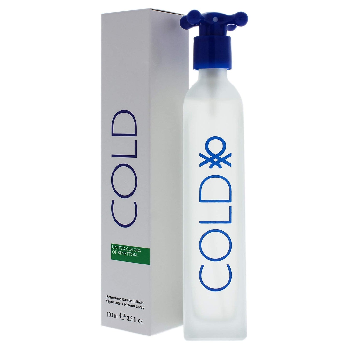 Cold By United Colors Of Benetton For Men. Eau De Toilette Spray 3.3 Ounce