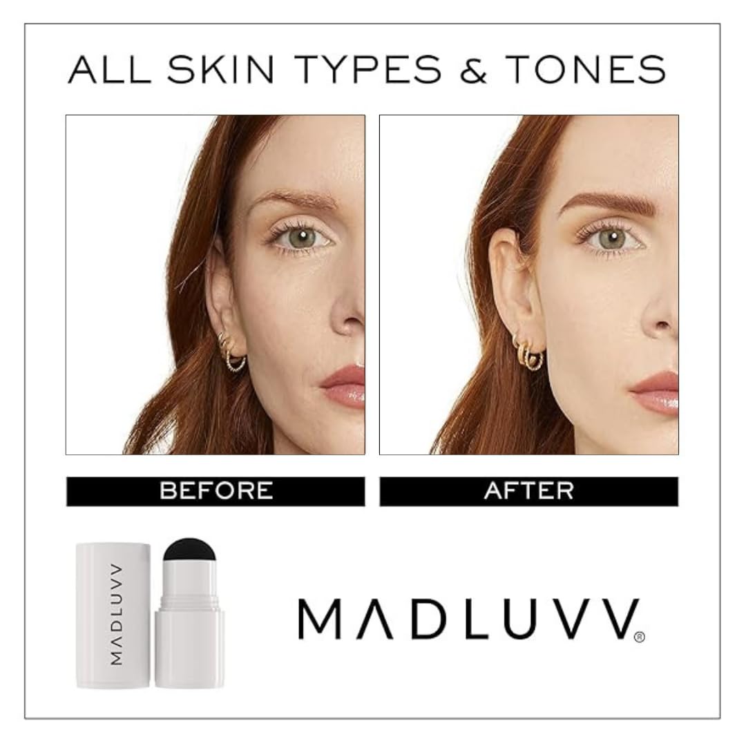 MADLUVV Brow Stamp Refill* - Color Stamp for Brows & Root Touch Up for Women & Men, Instantly Conceal Hair Loss, Grey Hair, Thinning Hair