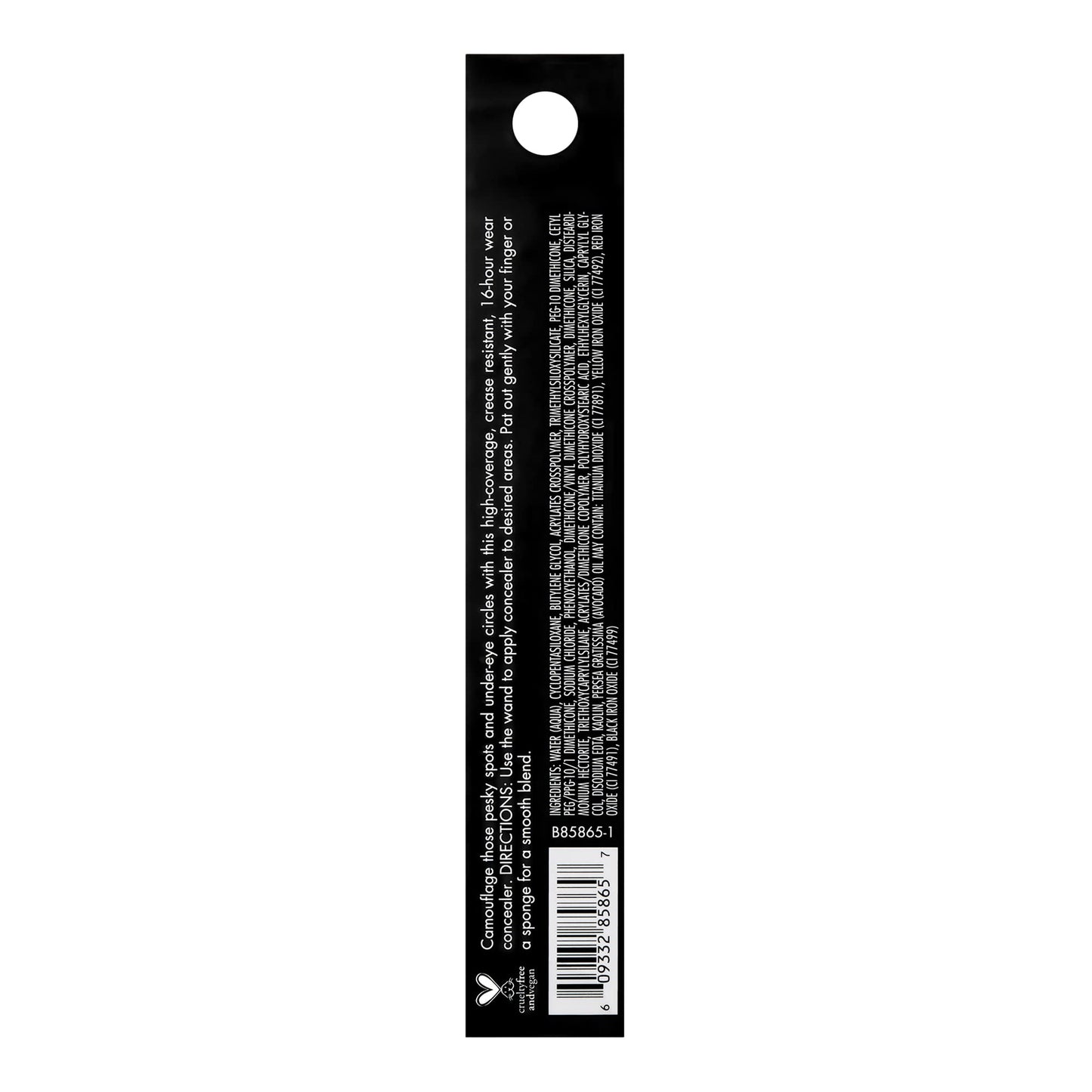e.l.f. Hydrating Camo Concealer, Lightweight, Full Coverage, Long Lasting, Conceals, Corrects, Covers, Hydrates, Highlights, Deep Caramel, Satin