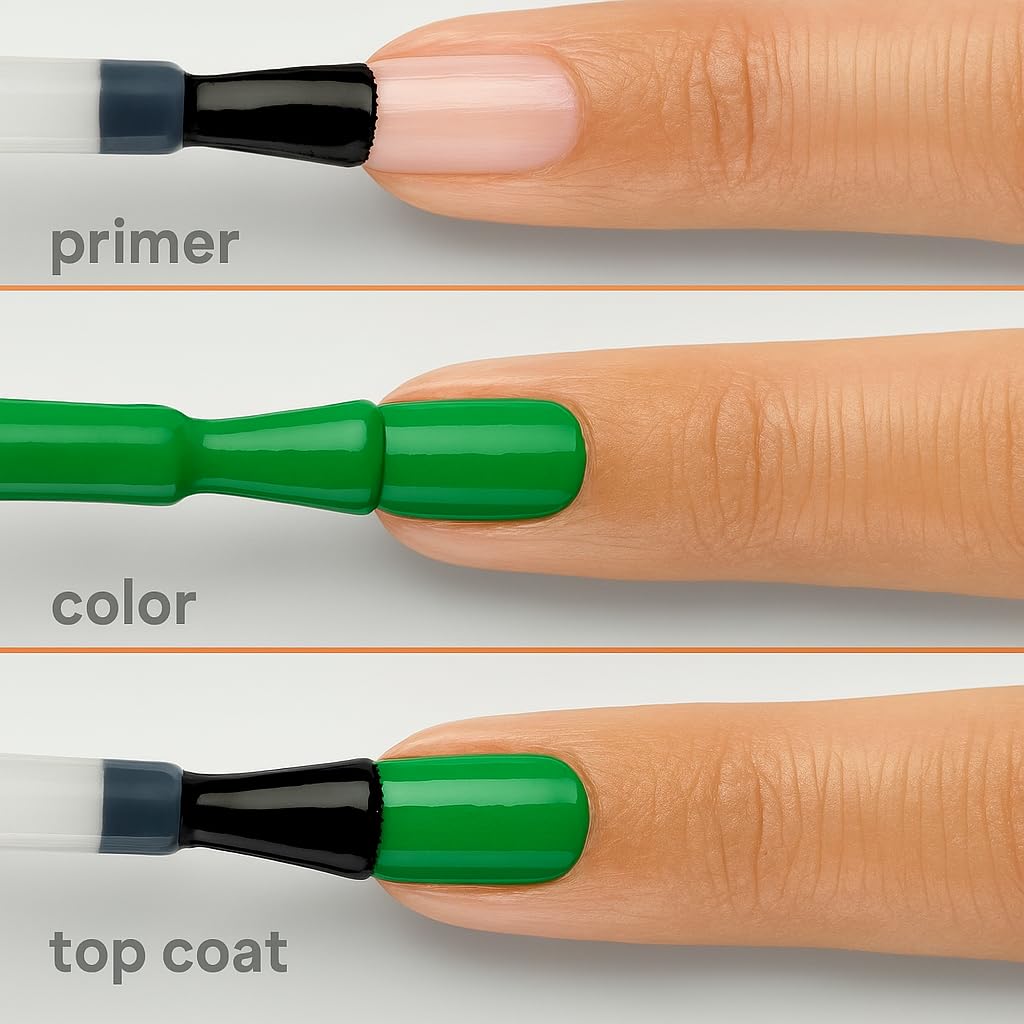 Sally Hansen Miracle Gel Salon Quality Nail Polish | Gel-Like Formula, Two-Step System, No UV Light Needed, Long Lasting | Opaque, Glossy | 762 Leaf