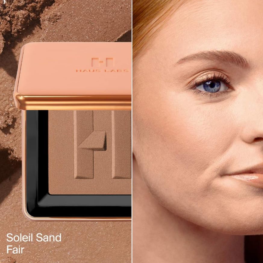 HAUS LABS BY LADY GAGA Power Sculpt Velvet Powder Bronzer - Soleil Sand Fair
