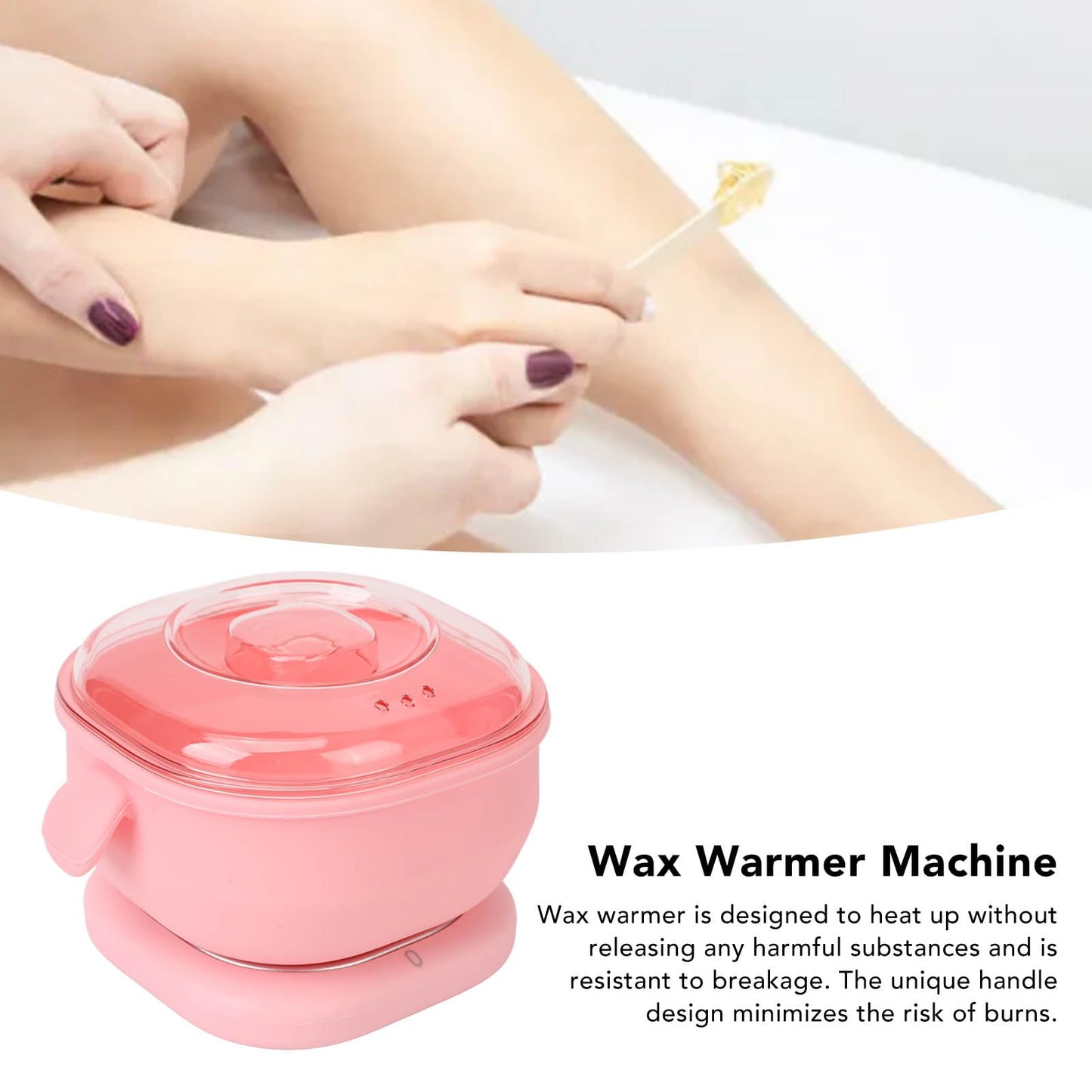 Ejoyous Wax Warmer for Hair Removal, Electric Hot Wax Warmer Machine, 400ml Silicone Pot Liner Wax Heater Hot Wax Warmer Pot for Efficient Hair Beauty and Personal Care Ejoyous
