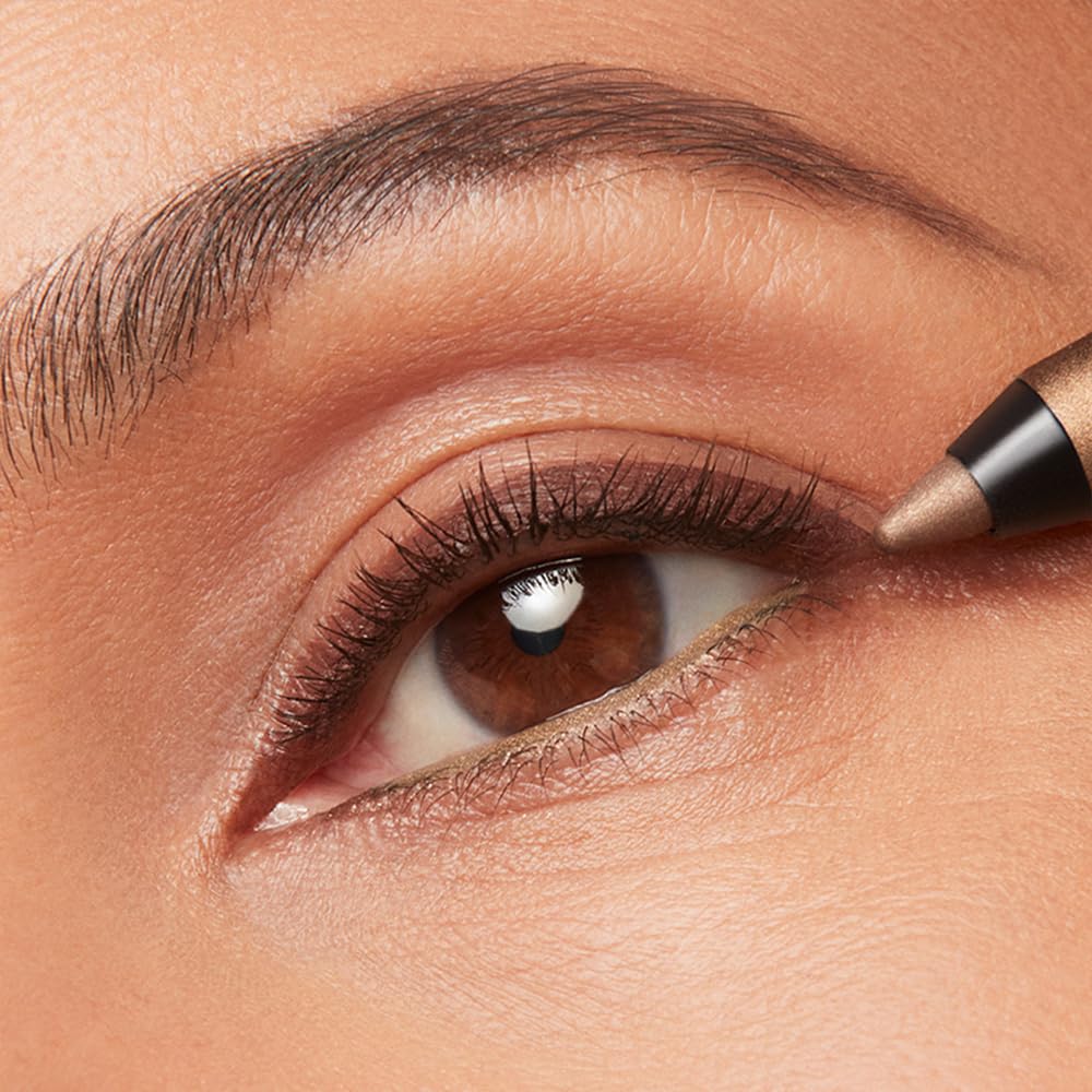 Estée Lauder Smoke and Brighten Long-Lasting Waterproof Kajal Eyeliner Pencil Duo, 0.03 Ounce, Dark Chocoloate/Rich Bronze