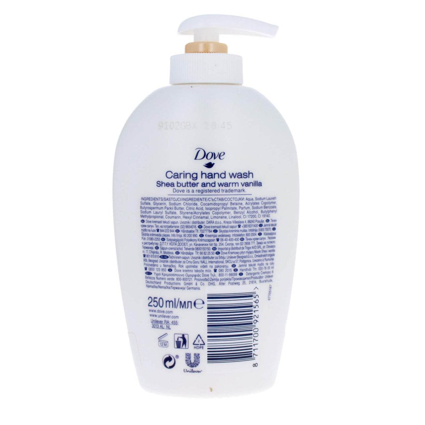 Dove Purely Pampering Shea Butter Beauty Cream Wash 250ml