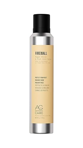 AG Care Firewall Argan Shine & Flat Iron Spray Heat Protectant and Maximum Shine Spray, 5 Oz