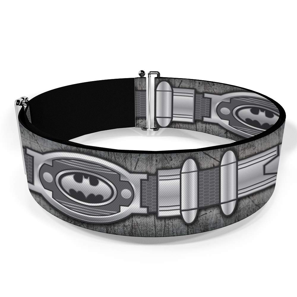 Buckle-Down Women's Cinch Batman Utility Belt Grays 28 to 52 Inch, Multicolor
