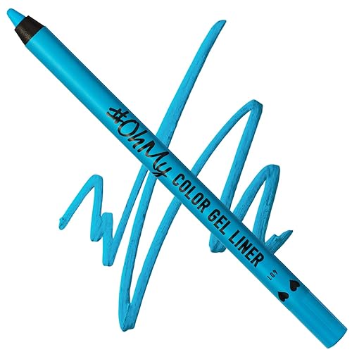 Lamel OhMy Color Gel Eyeliner Pencil - Long Lasting, Waterproof Eyeliner - Vibrant Colored, Highly-Pigmented - Blue