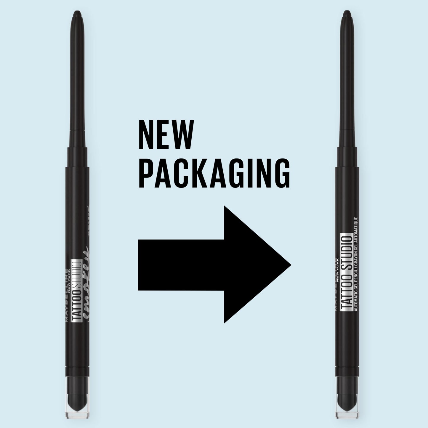 Maybelline Tattoo Studio Automatic Gel Pencil Waterproof Eyeliner, Blendable, Smudge Resistant, Matte Eyeliner For Up To 36HR Wear, Midnight Mocha