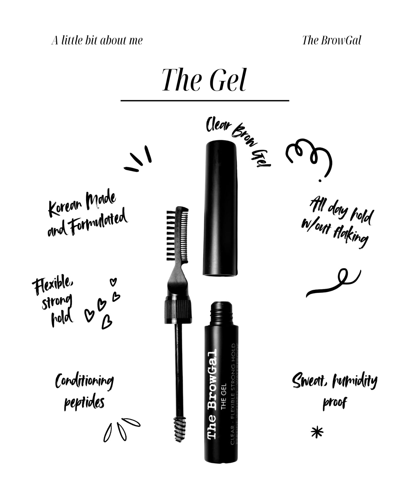 The BrowGal Clear Eyebrow Gel, 0.169 Fl Oz (Pack of 1)
