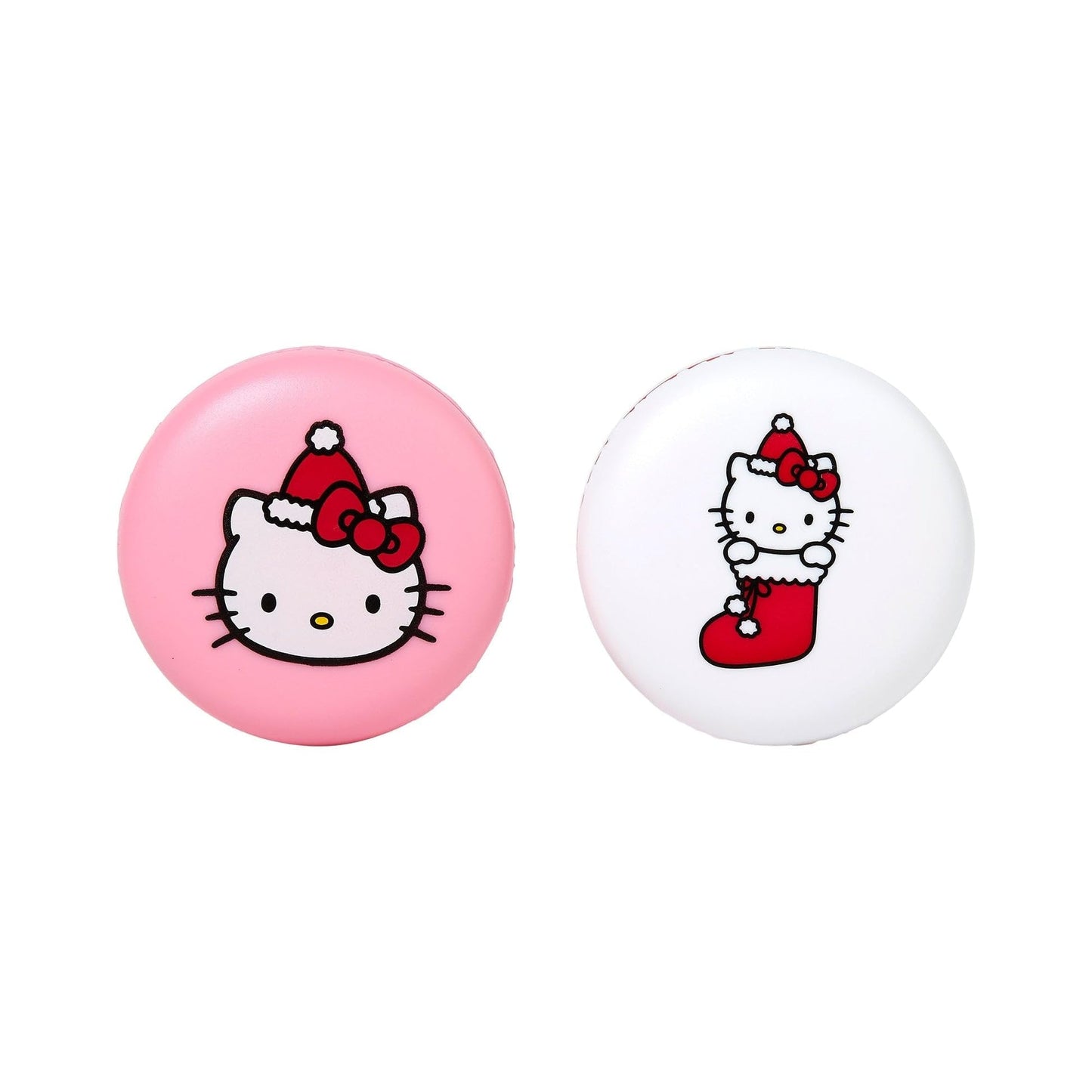The Créme Shop x Hello Kitty & Friends Macaron Lip Balm Duo, Korean Lip Balm with Murumuru Seed Butter and Hyaluronic Acid (Mixed Berry & Icing on the