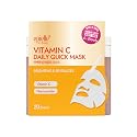 Epielle Vitamin C Korean Face Masks 20 Pack - Brightening Sheet Masks with Niacinamide for Dark Spots & Glowing Skin, Stocking Stuffers for Women
