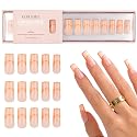 Kiara Sky Press On Nails | XPRESS PRO 100% Acrylic Nails | 30-Piece Kit Includes Nail Glue, Cuticle Pusher, File & Prep Pad | Square Medium - Hotline Beauty & Personal Care KIARA SKY