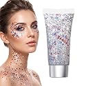 Red White Blue Hair Glitter Stick, 2026 New Patriotic USA Flag Star Chunky Face Body Outfits Sparkle Patriotic Pride Glitter for Soccer President's
