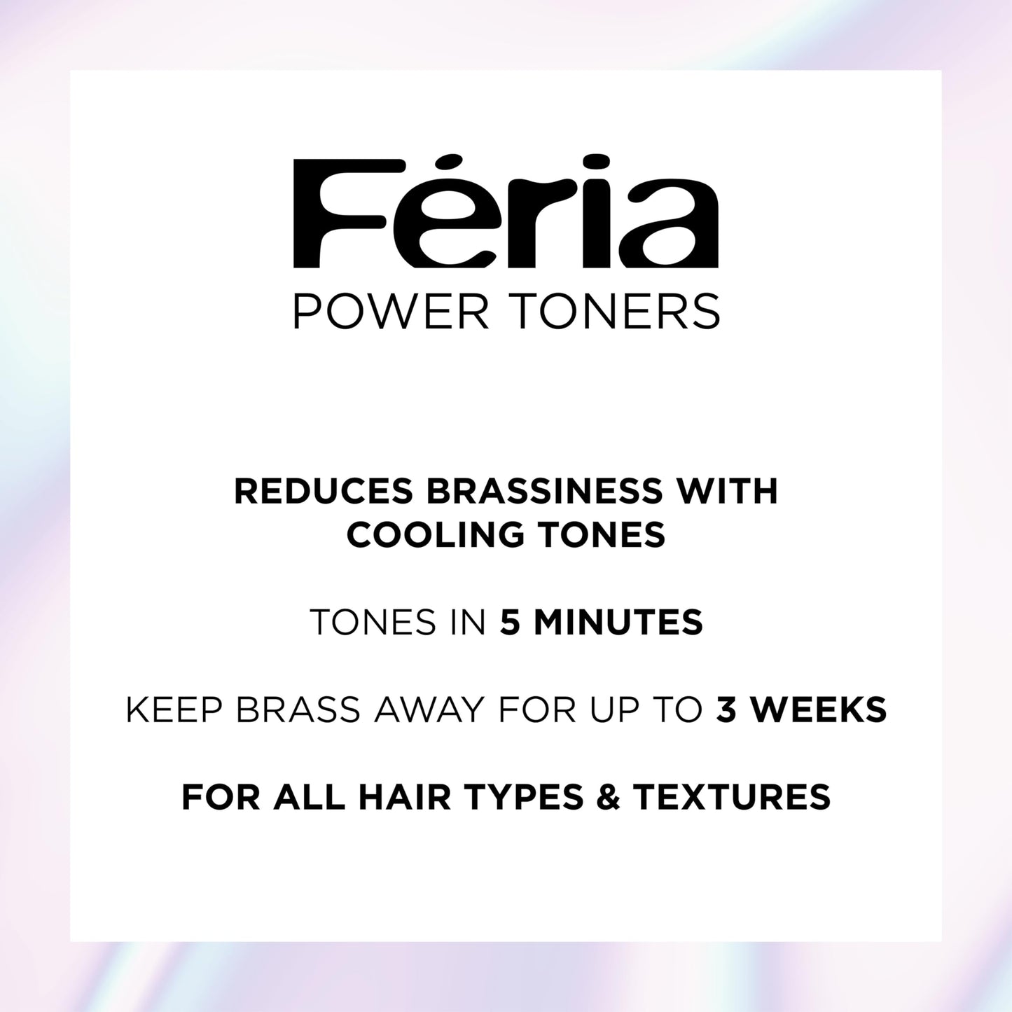 L’Oreal Paris Feria Toner, Long Lasting Anti-Brass Hair Toner for Brunettes, Vegan and Ammonia-Free Hair Care Formula, Iced Brunette, 1 Kit