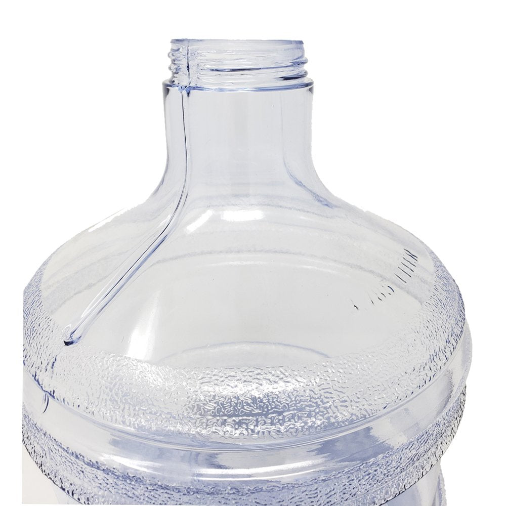 1 Gallon Leak-Proof BPA Free Reusable Plastic Drinking Water Big Mouth Bottle Jug Container with Holder Drinking Canteen