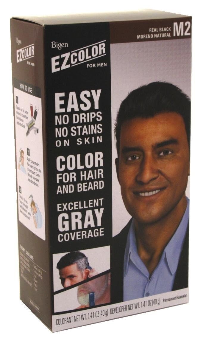 Bigen EZ Color for Men Real Black Kit (Pack of 6)